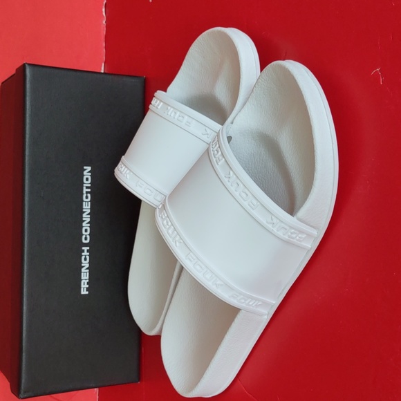 BRAND NEW FRENCH CONNECTION FITCH SLIP ON SLIDE SANDALS - Picture 11 of 16
